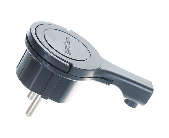 Вилка-невидимка за шкаф с/з, черная 16А 250В UNIVersal 5565419 