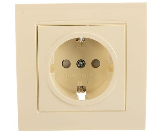Розетка UNIVersal Бриллиант с/з з/ш слоновая кость ivory 7948851 