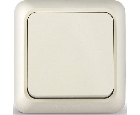 Одноклавишный выключатель, бежевый UNIVersal Олимп Б-О0021 