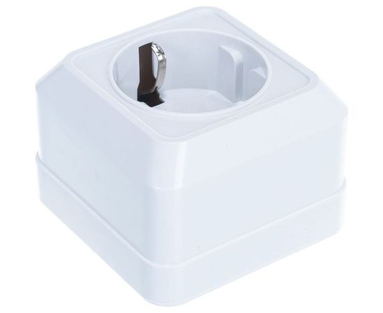 Розетка с заземлением, белая UNIVersal Олимп О0028 – изображение 2