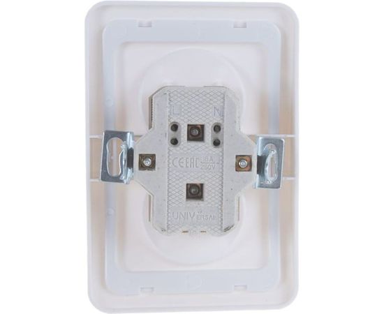 Двухместная розетка UNIVersal Валери б/з белая В0102 – изображение 7