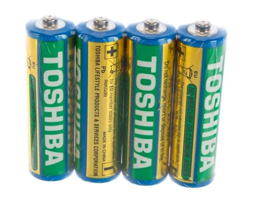 Солевой элемент питания Toshiba R6 4/shrink 3400 – изображение 2