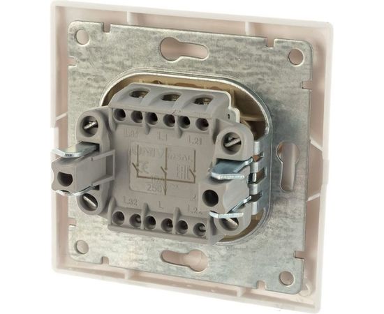 Трехклавишный выключатель, белый UNIVersal Севиль C0043 – изображение 2