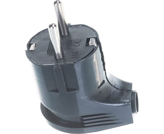 Угловая вилка с/з, черная 16А 250В UNIVersal А0105 – изображение 5