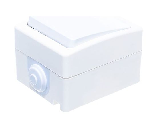 Одноклавишный выключатель IP-54, белый UNIVersal Аллегро 5563460 – изображение 4