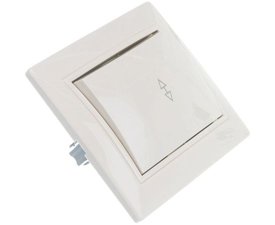 Проходной выключатель, 1 клавиша UNIVersal Севиль слоновая кость ivory Б-С0025 – изображение 4