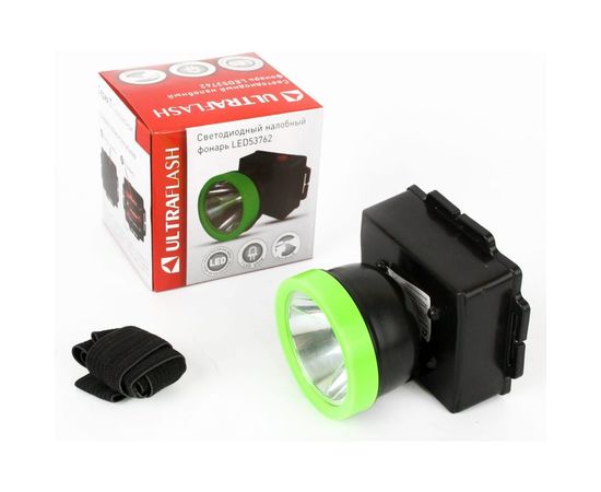 Налобный фонарь Ultraflash LED53762 черный, 1LED 0,5Вт, 1 режим, 3XR6, пластик, коробка 14254 – изображение 8