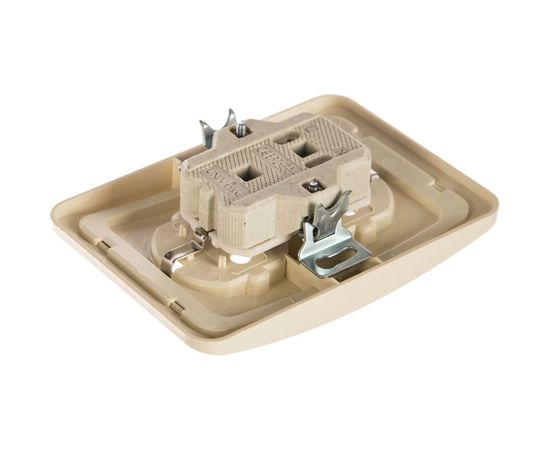 Двухместная розетка UNIVersal Валери с/з слоновая кость Б-В0128 – изображение 2