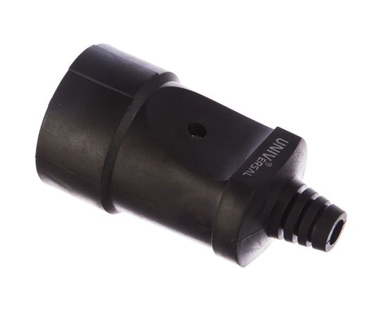 Штепсельное гнездо с/з, черное, ПВХ-облив 16А 250В UNIVersal ОА1020 – изображение 2