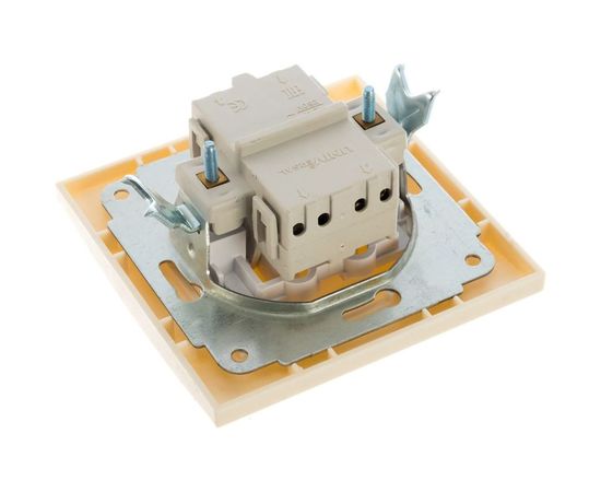 Одноклавишный выключатель, слоновая кость UNIVersal Бриллиант 7948585 – изображение 2