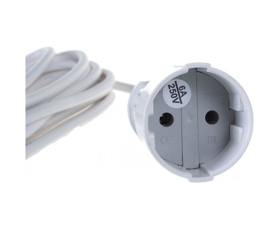 Удлинитель UNIVersal УШ-6 шнур ПВС 2*0,75, б/з, 5м 5568953 – изображение 3