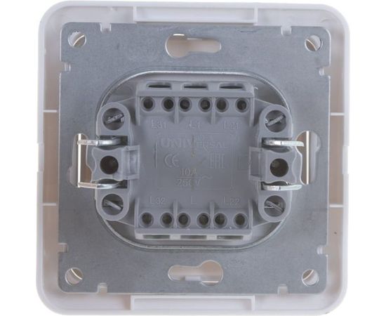Выключатель UNIVersal Валери белый В0021 – изображение 3
