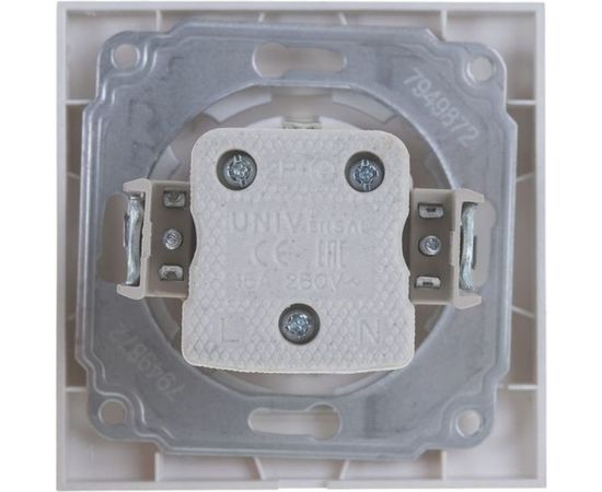 Розетка UNIVersal Бриллиант с/з серебро 7949872 – изображение 4