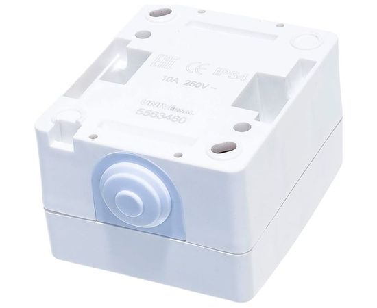 Одноклавишный выключатель IP-54, белый UNIVersal Аллегро 5563460 – изображение 3