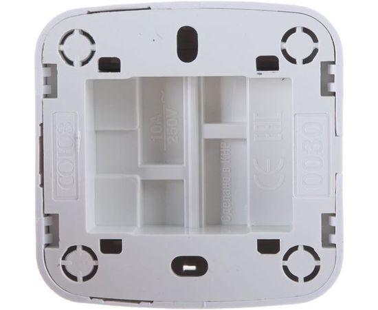 Двухклавишный выключатель с подсветкой, белый UNIVersal Электра 0030 – изображение 2