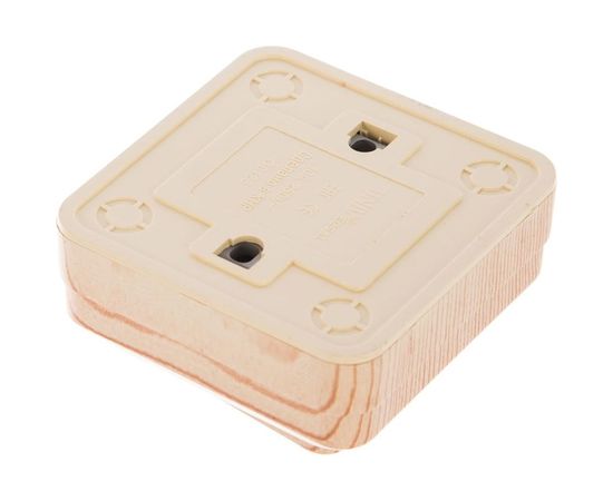 Выключатель UNIVersal Олимп 2 клавиши, с подсветкой, сосна 5560841 – изображение 2