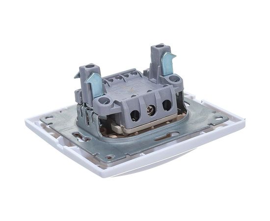 Одноклавишный выключатель с подсветкой, белый UNIVersal Севиль С0121 – изображение 3