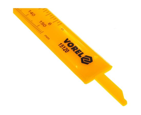 Штангенциркуль VOREL 150мм, пластиковый 15120 – изображение 4