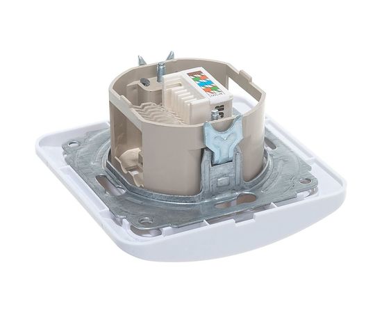 Компьютерная розетка UNIVersal Валери белая В0035 – изображение 3