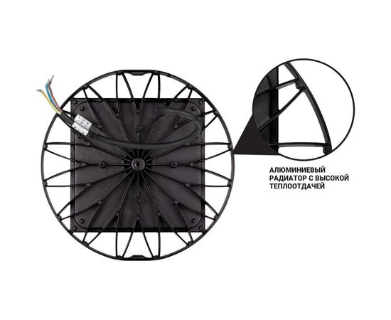 Промышленный светильник Wolta, 5500K 200 Вт IP65 18000 лм 1/5 UFO-200W/01 – изображение 5