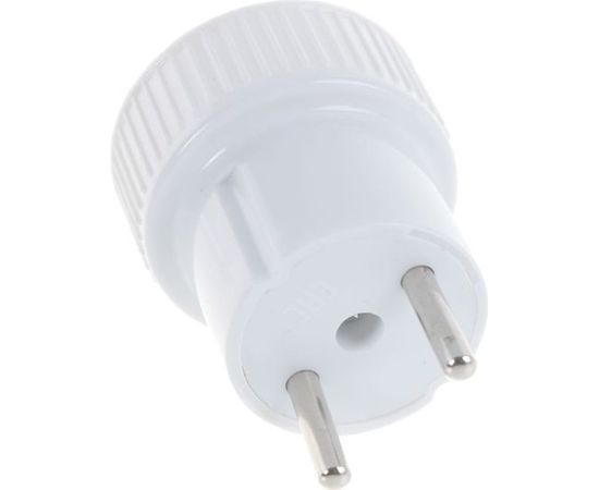 Адапте��-переходник без заземления, белый 6А 250В UNIVersal А109 – изображение 2