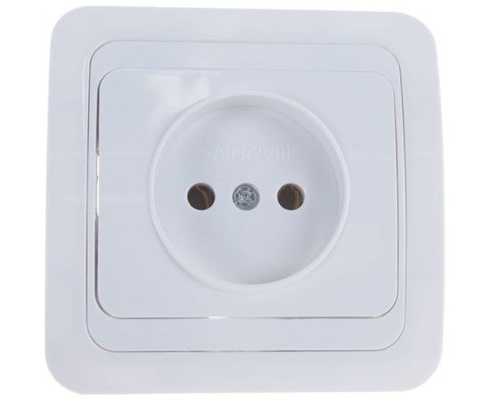 Розетка UNIVersal Валери б/з белая В0022 – изображение 4