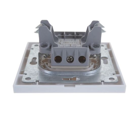 Двухклавишный выключатель с подсветкой, белый UNIVersal Бриллиант 7947410 – изображение 4