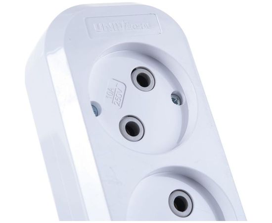 Колодка UNIVersal 4 гнезда б/з AБС-пластик еврослот E204 – изображение 2