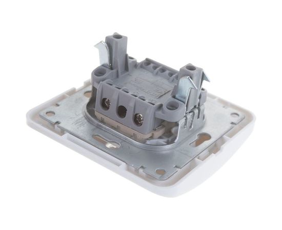 Выключатель UNIVersal Валери 2 клавиши, с подсветкой, белый В0123 – изображение 2