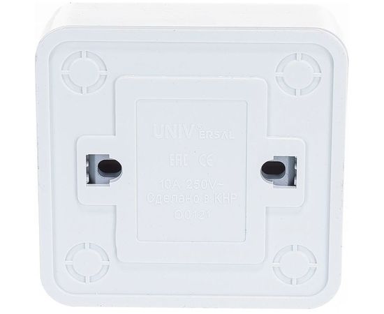 Одноклавишный выключатель с подсветкой, белый UNIVersal Олимп О0121 – изображение 3
