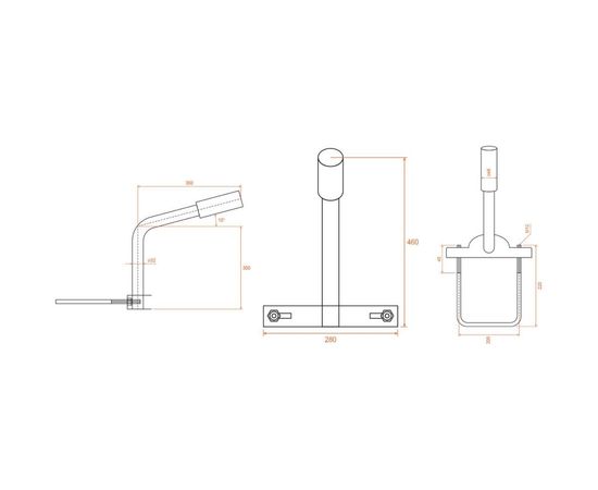 Приставной кронштейн для консольного светильника WOLTA К1П-03-035-1-012х06-Б – изображение 2