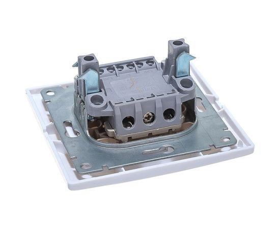 Одноклавишный выключатель с подсветкой, белый UNIVersal Севиль С0121 – изображение 2