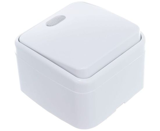 Одноклавишный выключатель с подсветкой, белый UNIVersal Электра 0019 – изображение 2