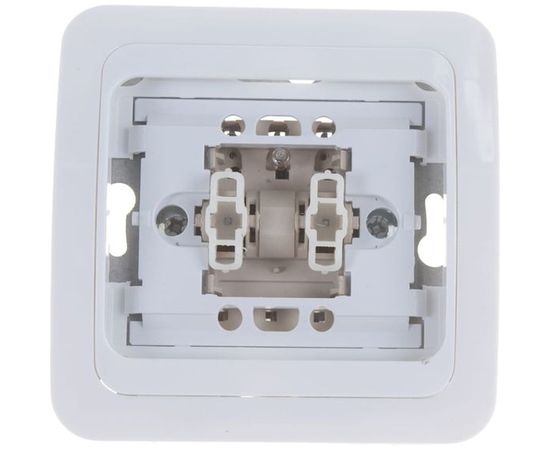 Выключатель UNIVersal Валери 2 клавиши, с подсветкой, белый В0123 – изображение 3