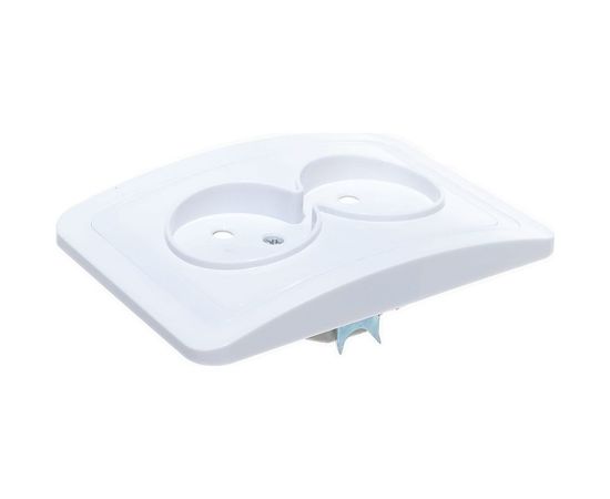 Двухместная розетка UNIVersal Валери б/з белая В0102 – изображение 4