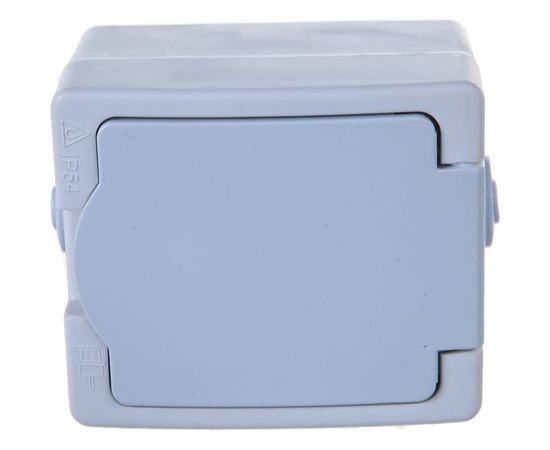 Розетка UNIVersal Аллегро с/з, з/ш, с крышкой, IP54, белая 5563286 – изображение 4