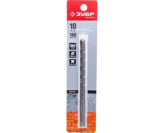Бур SDS-plus ЗУБР 10х160 мм 29315-160-10 