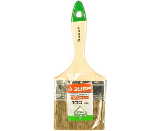 Плоская кисть ЗУБР ЛАЗУРЬ-МАСТЕР 4-01009-100 