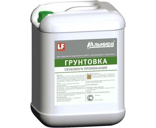 Грунтовка глубокого проникания АЛЬМИРА 1 л 00-00000331 
