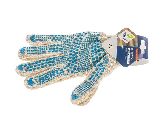 Бытовые перчатки БЕРТА Люкс 10 класс, 5 нитей 105 