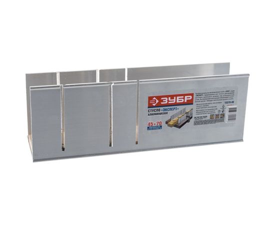 Алюминиевое стусло Зубр Эксперт с фанерной подложкой для заготовок 45x70 мм 15378-80 