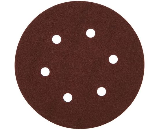 Круг шлифовальный универсальный 5 шт. (150 мм; Р120) "МАСТЕР" Зубр 35566-150-120 