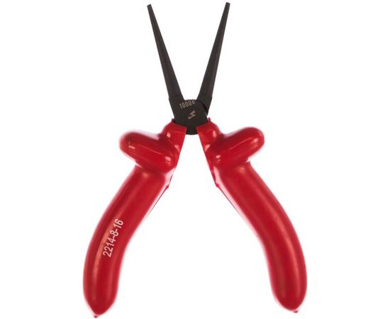 Круглогубцы Зубр "ЭКСПЕРТ" "ЭЛЕКТРИК" диэлектрические, высоковольтные до ~1000В, 160мм 2214-8-16_z02 