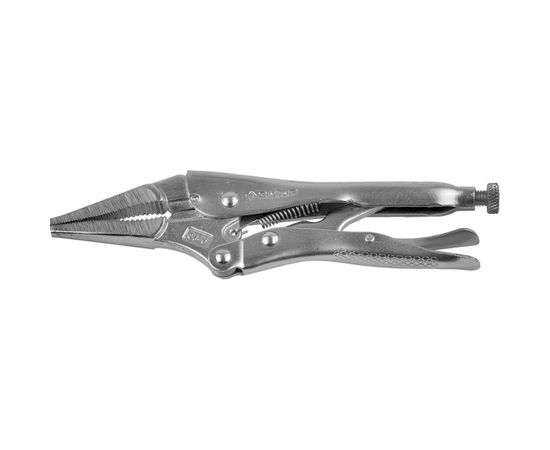 Ручной зажим Зубр Эксперт с удлиненными губками из кованой Cr-V стали для мест с ограниченным доступом 225 мм 22511-22 