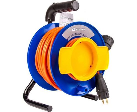 Удлинитель АТЛАНТ ПВС Атом 2х1,5 30м на садовой катушке 40278 