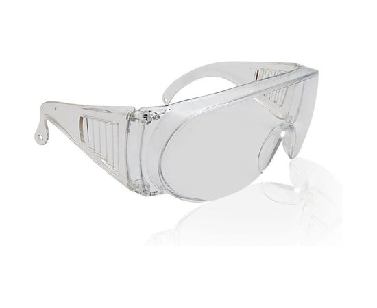 Защитные открытые поликарбонатные прозрачные очки ЕЛАНПЛАСТ ОЧК304 (О-13011) – изображение 3