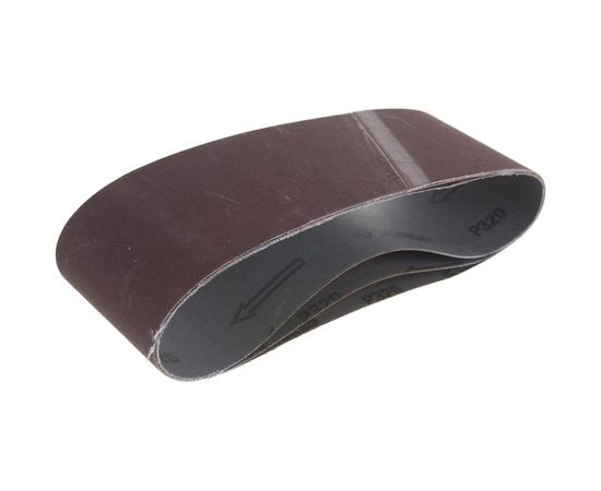 Лента шлифовальная "МАСТЕР" 3 шт. (75х457 мм; P320) для ЛШМ Зубр 35541-320 – изображение 4