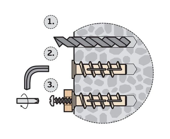 Дюбель для газобетона ЕВРОПАРТНЕР PBT 6, 60 шт. 76091212 – изображение 2