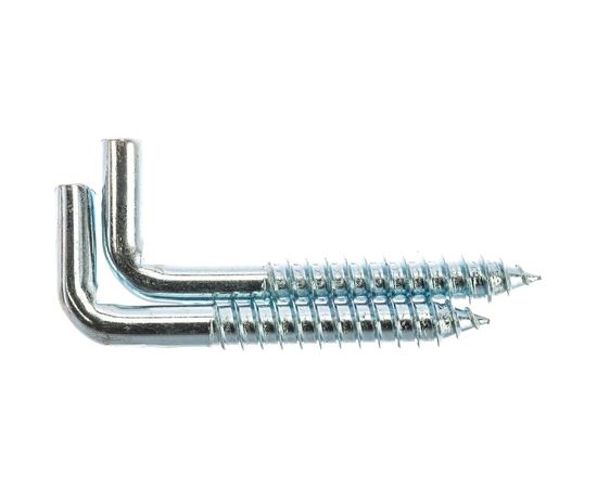 Крюк-шуруп ЕВРОПАРТНЕР L-обр. Zn d9,3хL85 мм 2 шт. 13 0644 2 – изображение 4