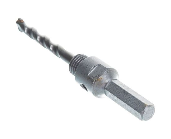 Державка ПРОФИ (HEX12.5; М16; сверло ВК8 10х100 мм) для коронок универсальных Зубр 29515 – изображение 5